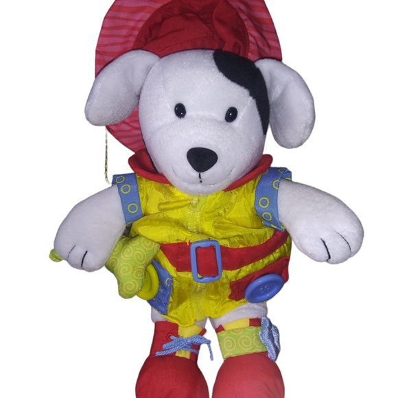 Carters Dress Me Fireman Puppy Dog Dalmatian Stuffed Animal Plush Baby Toy - Picture 2 of 6